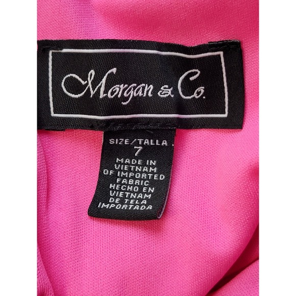Morgan & Company‎ Prom Dress Juniors Girls 7 Hot Pink Gown Formal Party NWT - Picture 6 of 8